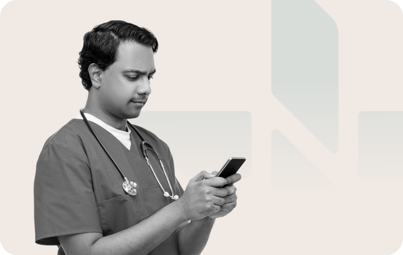 Doctor using Neev App