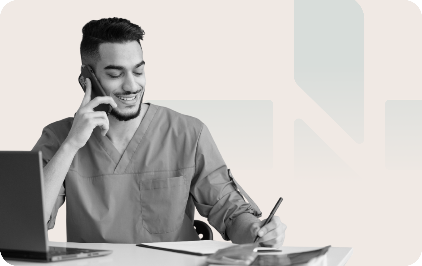 Doctor using Neev App